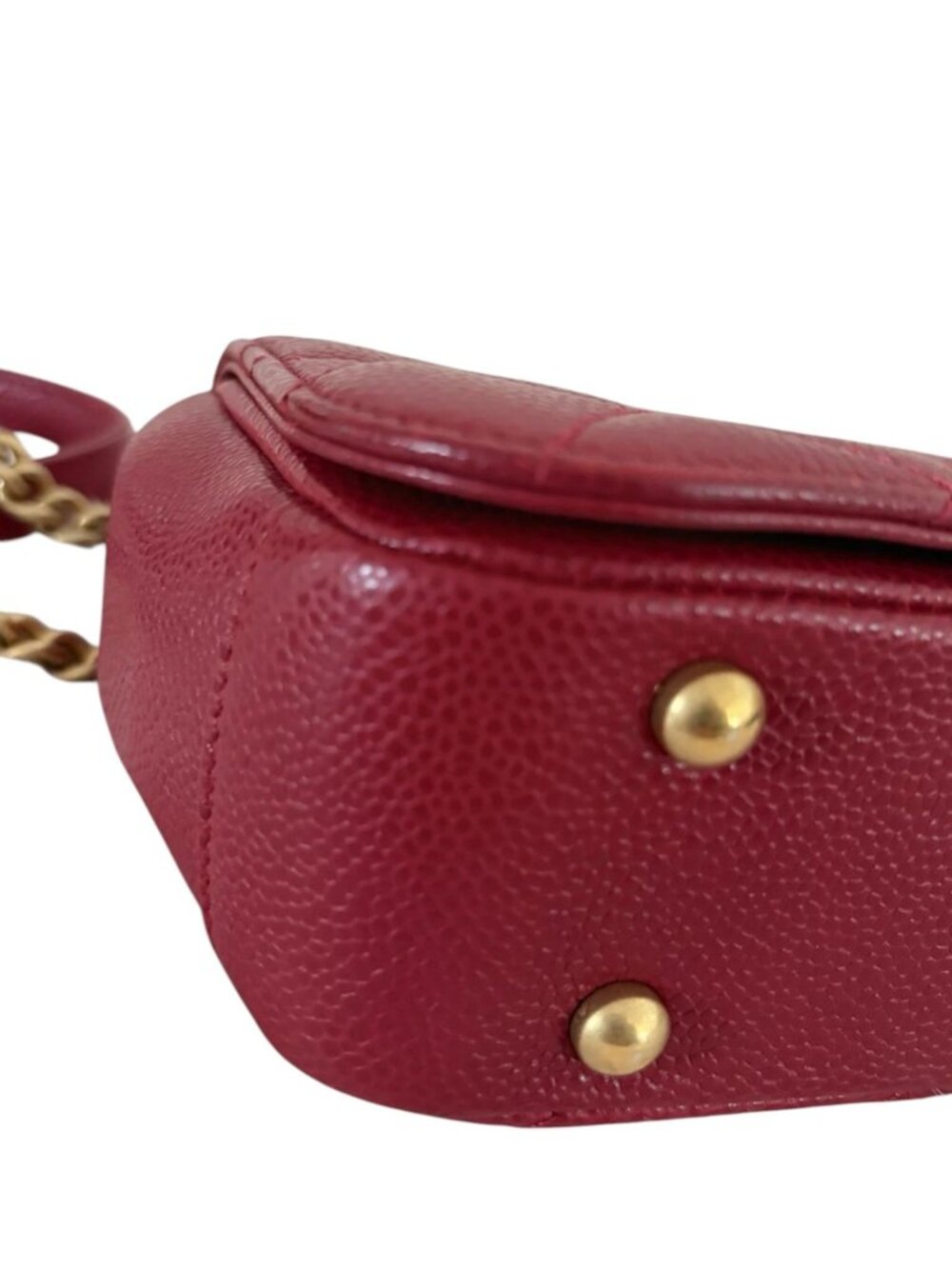9292927CQ (S6) Chanel Crossbody Bag Red Caviar Skin - Picture 7 of 11